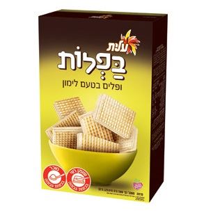 בפלות ופלים בטעם לימון 500 גרם עלית