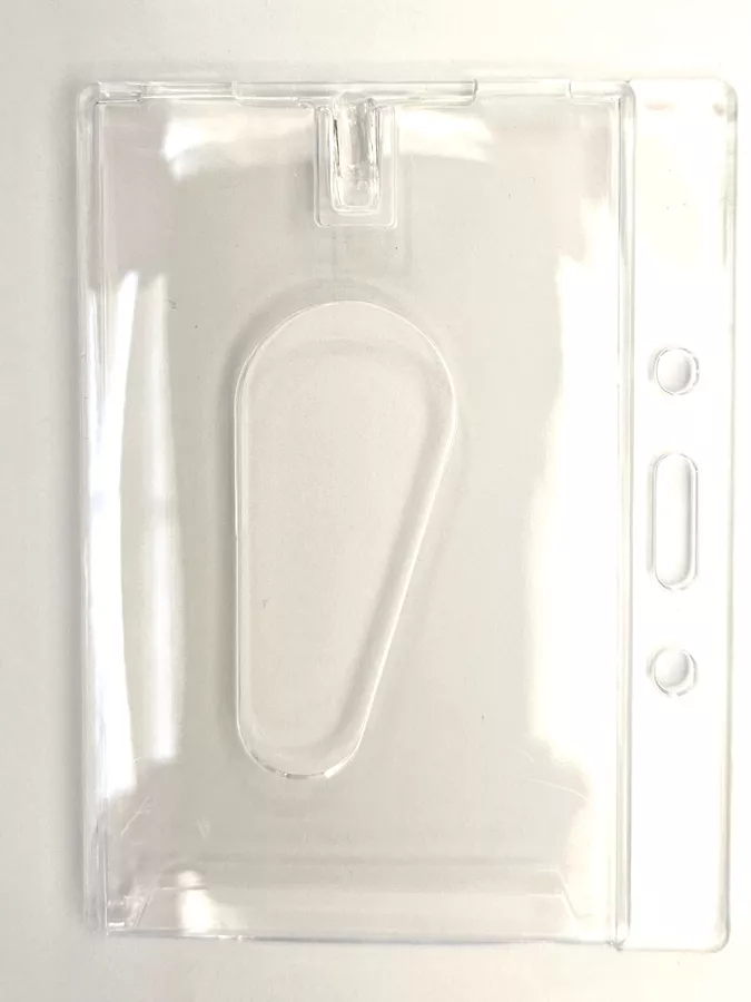 תג זיהוי   קשיח קליר (שקוף )