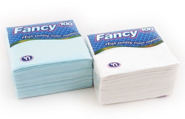 100 מפיות צבעוניות באריזה