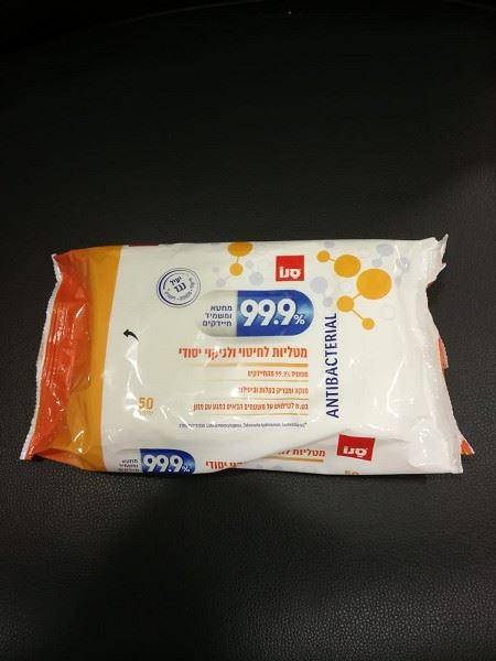 מטליות לחיטוי וניקוי סנו 99.9%