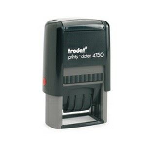 חותמת תאריכון, 2 שורות, Trodat Printy 4750