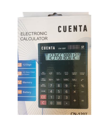 מחשב שולחני גדול 12 ספרות ומעמ Cuenta CN-120T