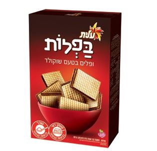 בפלות ופלים בטעם שוקולד 500 גרם עלית