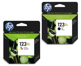 ראשי דיו מקוריים HP 123XL בצלאל ציוד משרדי