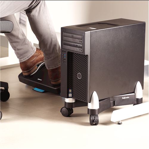 מעמד X עם גלגלים למארז מחשב ™Fellowes Office Suites