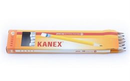 עפרון עץ מחודד עם מחק, Kanex בצלאל ציוד משרדי