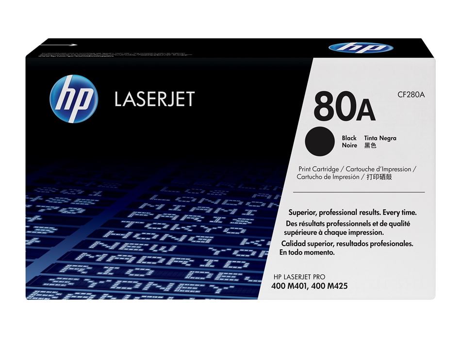 טונר מקורי שחור 80A CF280A HP