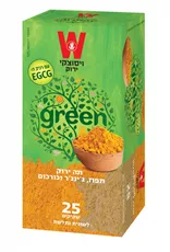 תה ירוק תפוז ג'ינג'ר כורכום 25 שקיקים ויסוצקי בצלאל ציוד משרדי