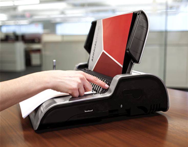 מכשיר כריכה חשמלי בספירלים פלסטיק Fellowes Quasar E500