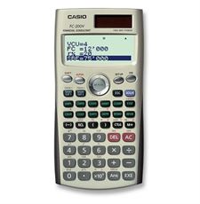 מחשבון פיננסי סולארי Casio FC-200V בצלאל ציוד משרדי
