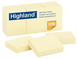 פתקיות צהובות 38X51 מ"מ Highland 6539 בצלאל ציוד משרדי