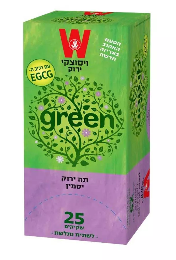 תה ירוק יסמין 25 שקיקים ויסוצקי