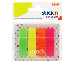 דיגלוני סימון 45x12 צבעוניים Hopax Stick'n בצלאל ציוד משרדי