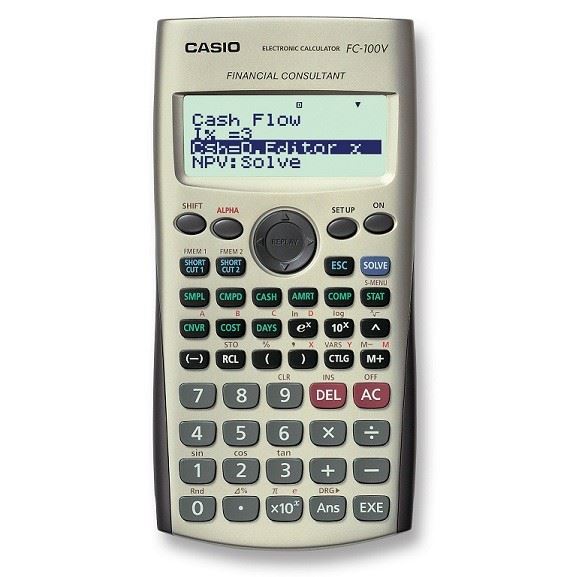 מחשבון פיננסי Casio FC-100V