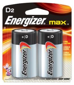 זוג סוללות Energizer D