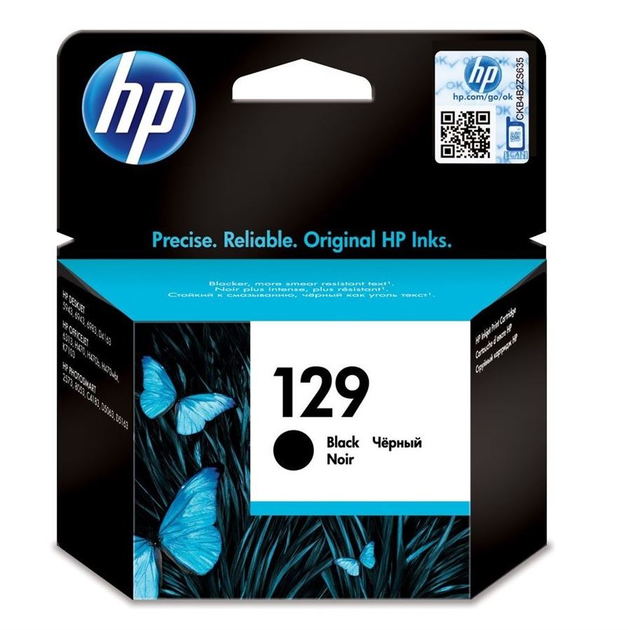 ראש דיו מקורי שחור 129 HP