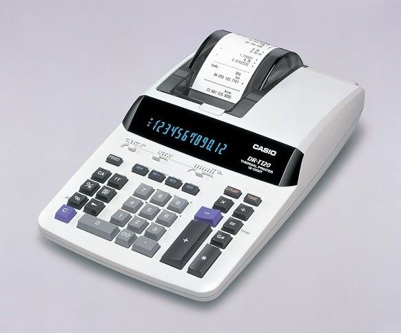 מכונת חישוב Casio DR-120(חסר  במלאי )