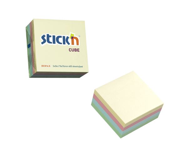 פתקיות ממו 76x76 פסטל Hopax Stick'n