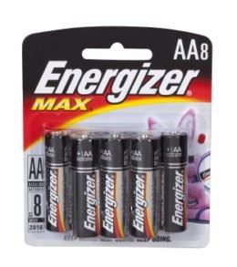 8 סוללות Energizer AA