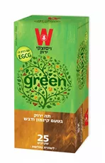 תה ירוק קינמון ודבש 25 שקיקים ויסוצקי בצלאל ציוד משרדי