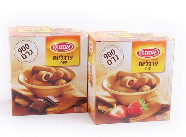 ערגליות 900 גרם, בטעם תות, אוסם