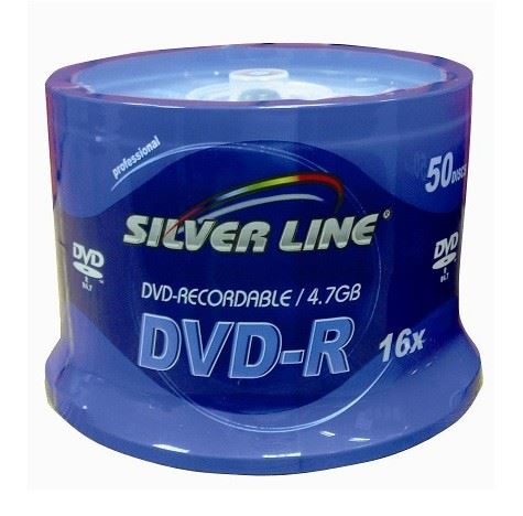 50 די וי די לצריבה בקייק Silver Line DVD-R