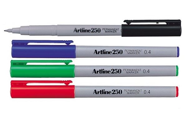 טוש Artline 250 צבע אדום