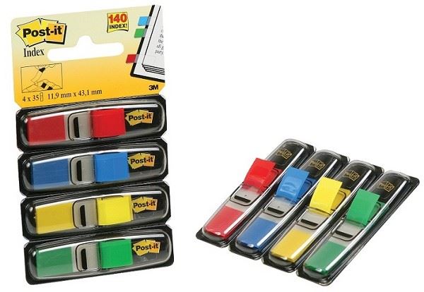 דגלוני סימון צרים במעמד 3M Post-it 683-4