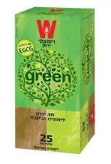 תה ירוק לימונית וג'ינג'ר 25 שקיקים ויסוצקי בצלאל ציוד משרדי