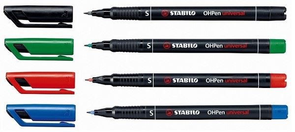 טוש לשקפים OHpen, עובי M, צבע אדום
