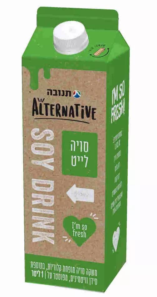 חלב סויה לייט  תנובה