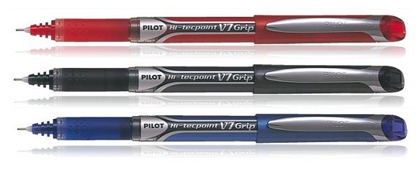 עט עם דיו נוזלי V7-Grip צבע סגול