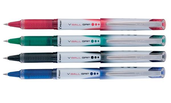 עט V-BALL-Grip עובי 1.0, צבע ירוק
