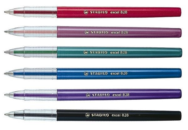 עט חד פעמי Excel 828, עובי M, צבע שחור