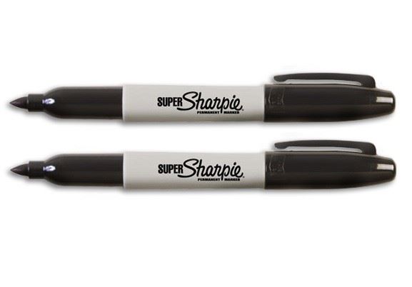 טוש סימון עבה שחור Super Sharpie