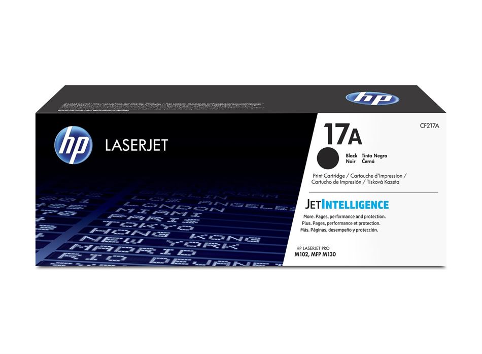 טונר מקורי שחור 17A CF217A HP