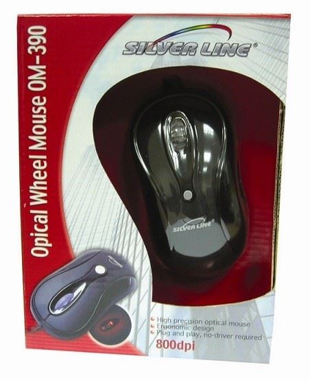 עכבר אופטי חוטי SilverLine OM390