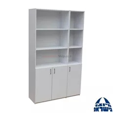 כוננית קלסרים 205X120X40 ס”מ +דלתות 80 ס”מ בצלאל ציוד משרדי