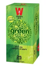 תה ירוק לימונית ולואיזה 25 שקיקים ויסוצקי בצלאל ציוד משרדי