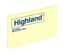 פתקיות צהובות 47.6X73 מ"מ Highland 6569 בצלאל ציוד משרדי